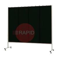 36.34.09 CEPRO Omnium Single Welding Screen, with Green-9 Sheet - 2.2m Wide x 2m High, Approved EN 25980
