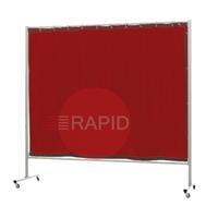 36.34.17 CEPRO Omnium Single Welding Screen, with Bronze-CE Curtain - 2.2m Wide x 2m High, Approved EN 25980