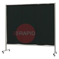36.34.19 CEPRO Omnium Single Welding Screen, with Green-9 Curtain - 2.2m Wide x 2m High, Approved EN 25980