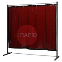 36.38.17 CEPRO Sprint Single Welding Screen with Bronze-CE Curtain - 2m High x 2m Wide, Approved EN 25980