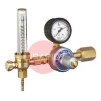 37101200 GasiQ TIGEX I Argon/Mix & CO² Regulator. 20Lpm. W21.8 x 1/14