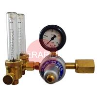 37105100 GasiQ TIGEX II Argon/Mix Regulator. 34Lpm. W24.32 x 1/14