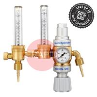 37391350 GasiQ Optimator II Argon/Mix Gas Saver Regulator. 34Lpm. W21.8 x 1/14