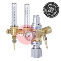 37391400 GasiQ Optimator II Argon/H2 Mix Gas Saver Regulator. 20/34Lpm. W21.8 x 1/14