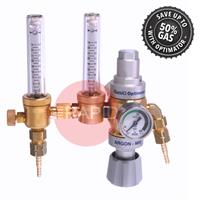 37391450 GasiQ Optimator II Argon/H2 Mix Gas Saver Regulator. 34Lpm. W21.8 x 1/14
