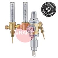 37399000 GasiQ Optimator II Argon/Mix Lockable Gas Saver Regulator. 34Lpm. W24.32 x 1/14