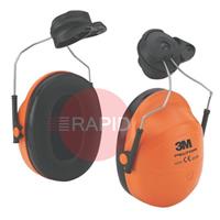 3M-H31P3AF 3M PELTOR H31 Orange Helmet Mounted Ear Muffs for Versaflo M-Series, 28DB