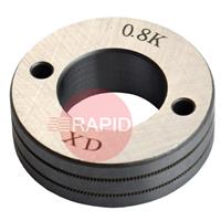 4017219 PATON K-Groove Feed Roller Set of 4 - Flux Cored Wire: 0.8 - 1.0mm (4 Roll Drive)