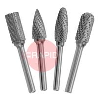 4021-SET1 HMT Tungsten Carbide TCT Burr 4 Piece 12mm Set