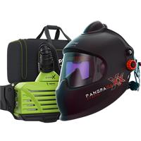 4550.680 Optrel Panoramaxx Pure Air Hybrid Auto Darkening Laser Welding Helmet and E3000X 18 Hours PAPR System, Ready to Weld Package