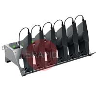 4551.017.UK Optrel Multi Bay Charger for Six E3000/X Batteries, with UK Power Plug