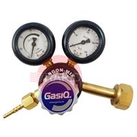47150100 GasiQ Maxex Argon/Mix Regulator. 34Lpm. W21.8 x 1/14