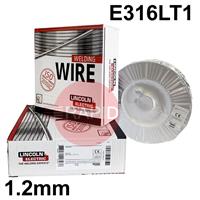 585322 Lincoln Electric Cor-A-Rosta P-316L, 1.2mm Stainless Steel Flux Cored MIG Wire, 15Kg Reel, E316LT1-1/-4