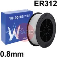 6011100153 Stainless Steel MIG Wire, 0.8mm Diameter - AWS A5.9 ER312, 15Kg Reel