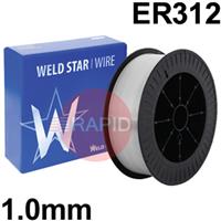 6011100154 Stainless Steel MIG Wire, 1.0mm Diameter - AWS A5.9 ER312, 15Kg Reel