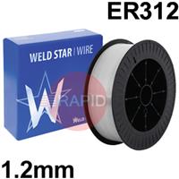 6011100155 Stainless Steel MIG Wire, 1.2mm Diameter - AWS A5.9 ER312, 15Kg Reel