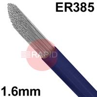 6011100593 Stainless Steel TIG Wire, 1.6mm Diameter x 1000mm Cut Lengths - AWS A5.9 ER 385, 5Kg