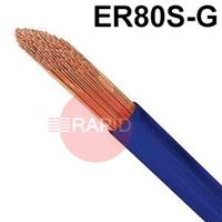 60111005 Corten Steel TIG Wire, 1000mm Cut Lengths - AWS A5.28 ER80S-G, 5Kg Pack