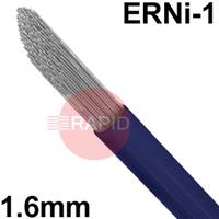 6031100304 Nickel Alloy 200 TIG Wire, 1.6mm Diameter x 1000mm Cut Lengths - AWS A5.14 ER Ni-1, 5Kg Pack