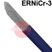 6031100 Nickel Alloy 82 TIG Wire, 1000mm Cut Lengths - AWS A5.14 ER NiCr-3. 5Kg Pack