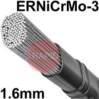 625165 INCONEL Filler Metal 625 High Nickel Tig Wire, 1.6mm Diameter x 1000mm Cut Lengths - AWS A5.14 ERNiCrMo-3. 4.54kg Pack