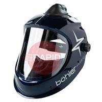 73314 Bohler Big Vision Air Grinding Helmet, w/ 180mm x 160mm Viewing Area