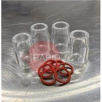 7PRO4 Furick No.7 Pro Pyrex Cup Kit (4x Cups & O-Rings)