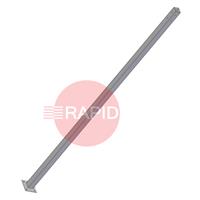 83.10.01.0225 Cepro Hanging Rail Steel Pole - 225cm High x 50mm Dia, with 110mm Footplate