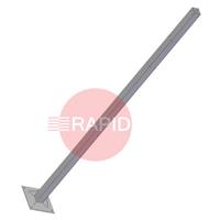 83.10.02.0225 Cepro Hanging Rail Steel Pole - 225cm High x 80mm Dia, with 300mm Footplate