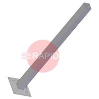 83.20.03.0300 Cepro Hanging Rail Steel Pole - 300cm High x 160mm Dia, with 500mm Footplate