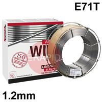 900156N Lincoln Electric OUTERSHIELD 71 E-H, Wires Gas-shielded Flux Cored Wire 1.2mm Diameter 16.0 Kg Reel, E71T-1M-J