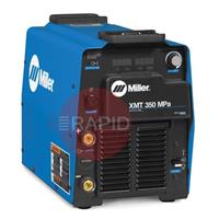 907366002AP Miller XMT 350 MPa Air Cooled Mig Welder Package with 4.5m XR-Aluma-Pro Torch, S-74 MPa Wire Feeder and 10m Interconnection Cable - 400V, 3ph