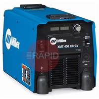 907525WP Miller XMT 450 CC/CV Water-Cooled MIG Welder Package with ST-24WD Wire Feeder and 10m Interconnection Cable - 400V, 3ph