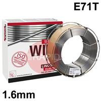 941548 Lincoln Electric OUTERSHIELD T-55-H, 1.6mm Gas-Shielded Flux Cored MIG Wire, 16Kg Reel, E71T-5C-JH4