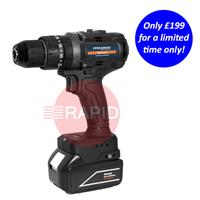 AJ26-808510-025 HMT AJ26 VersaDrive V18-120 Cordless Combi Drill Kit, w/ 2x 4.0Ah Batteries