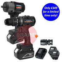 AJ26-CCOMBOBAT HMT AJ26 VersaDrive Combi Drill & Impact Wrench Combo Kit