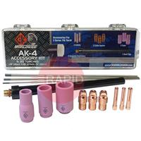 CK-AK4 CK TIG Torch Accessory Kit for CK20, CK200, CK230, FL230 (See Chart For Contents)