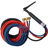 CK-CK1825SFFX CK18 3 Series Water-Cooled 350 Amp TIG Torch with 8m Superflex Cables & 3/8