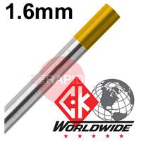 CK-T1167GL CK 1.6mm x 175mm (1/16 x 7 inch) 1.5% Lantanated Tungsten