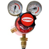 H1041 Harris 896 Acetylene Two Stage Two Gauge Regulator 1.5 Bar, 5/8