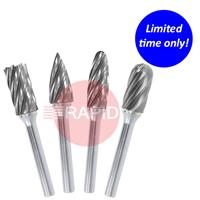 JS26-4022-SET HMT JS26 AliCut Tungsten Carbide Burr 4 Piece Set