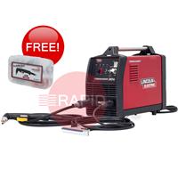 K12038-3 Lincoln Tomahawk 30K Plasma Cutter with Built in Compressor & 4m LC30 Hand Torch, 16mm Cut - 230v, 1ph