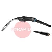 MA4204-030 Trafimet ERGOPLUS 36 Air Cooled MIG Torch w/ Euro Connection, 330A CO2, 300A Mixed Gas - 3m