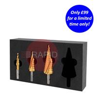 OD25-505020-SET1 HMT VersaDrive Impact Step Drill 3pc Set - OD25 Special Offer