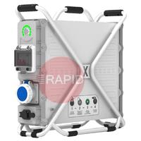 PG3600-16A GoGrid PG3600 16A Industrial Power Station, w/ RCD Circuit Protector & 1x 16A Output Socket - 230v