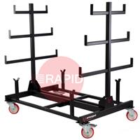 PR1 Armorgard Mobile Collapsible Pipe Rack, Certified 1 Tonne Capacity