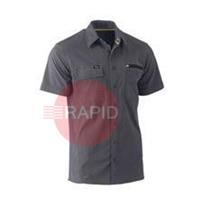 PUKS1144_BCCG5XL Shirt Flex & Move Utility Work Shirt S/Sleeve, 145gsm, Charcoal