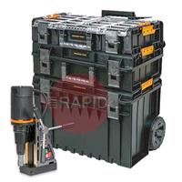V35INSTALLCART-110 HMT VersaDrive STAKIT V35 Magnet Drill Installation Site Kit, with Base 200 Tool Case, 110v
