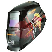 W000403824-2 Weldline EuroSPEED LS Edition Auto Darkening Welding Helmet, Shades 3.5/9-13