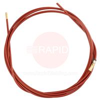 W012361 Kemppi Steel Red 3.5m Wire Liner, for 0.9-1.2mm Ferrous Steel